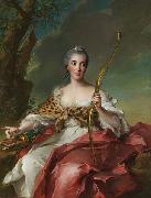 Jjean-Marc nattier Madame de Maison-Rouge as Diana oil painting artist